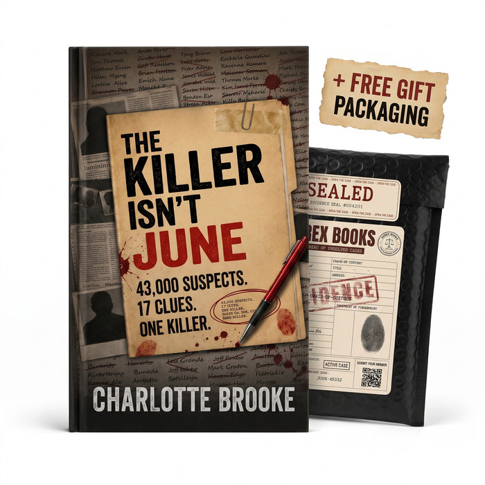 THE KILLER ISN'T JUNE book cover by Charlotte Brooke