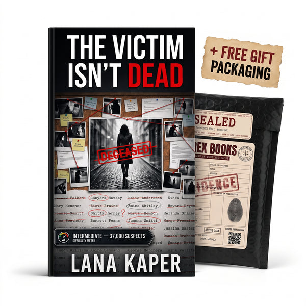 THE VICTIM ISN'T DEAD book cover by Lana Kaper